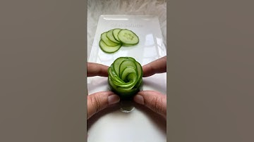 Do you know how to make cucumber flowers? #shorts