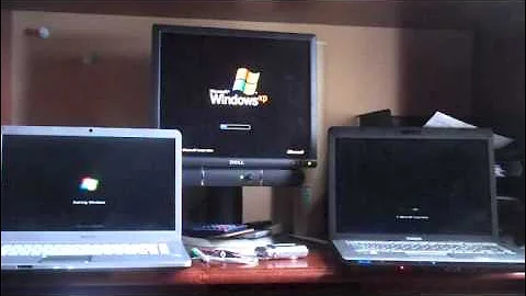 windows 7 vs windows vista vs windows xp boot up test