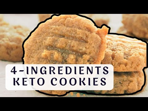 Keto Peanut Butter Cookies - 4 Ingredients ONLY | Simply Bakings