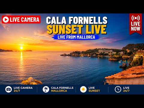 🌞Mallorca Webcam Paguera Cala Fornells | 24/7 Stream |  #mallorca  #calvia  #balearic #weather