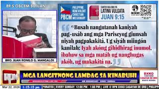 PBCM RADIO PROGRAM APRIL 05, 2026 || OBCFM BUTUAN