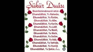 Şükür duaları Ya Rahman Ya Rahim ya Alim ya Kerim ya Latif ya mukit Ya Melik ya Selam ya Aziz#duet 