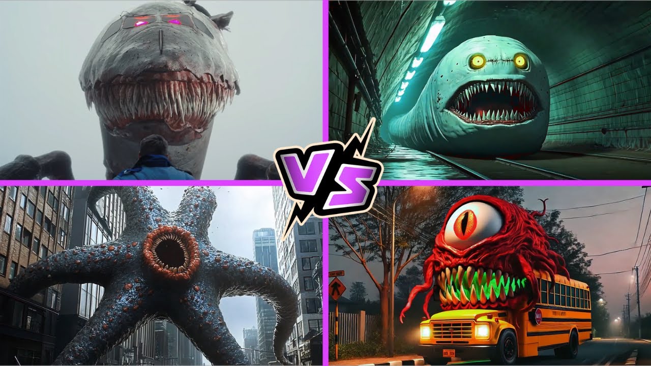 Infected Sky 🆚 Thomas Train 🆚 HUNGRY STAR 🆚 School Bus Monster 🎶 Tiles Hop EDM Rush