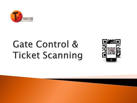 Gate Control and Ticket Scanning Using your Smartphone - Ticketor