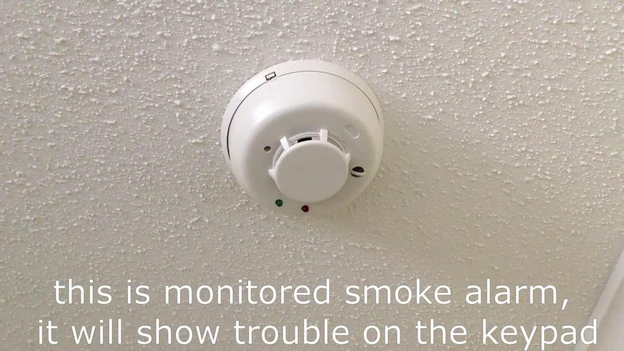 how to tell if the smoke detector is local or monitored YouTube