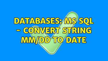 Databases: MS SQL - Convert string mm/dd to date
