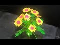 diy sun flower made out of soda & bleach bottle plastic bottle craft/ reuse reduce recycle
