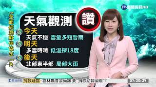 北部.花東高溫25-26度 中南部30度 | 華視新聞 20191105