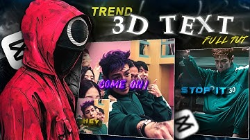 ✨ Level Up Your Edits: Popular 3D TEXT Tutorial on Mobile!!..