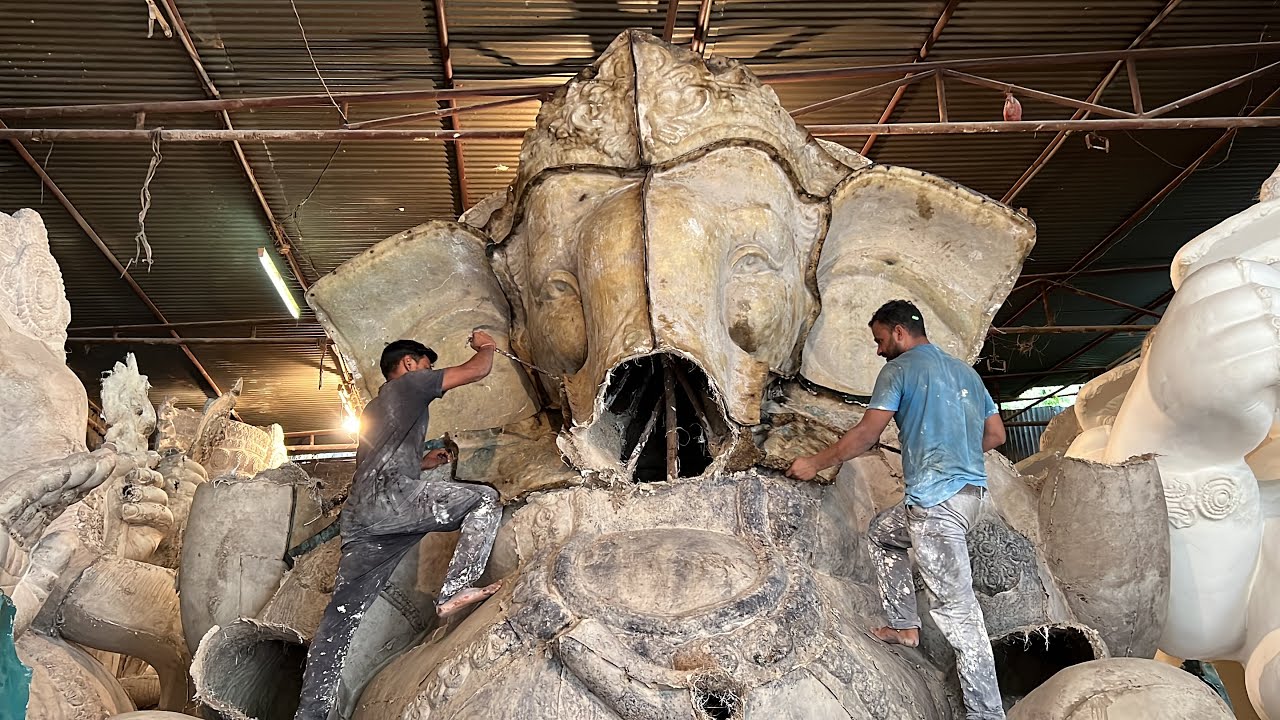 Ganesh Idol Making 2022 | Big Ganesh Idol Making Process 2022 | Dhoolpet Ganesh Idols 2022