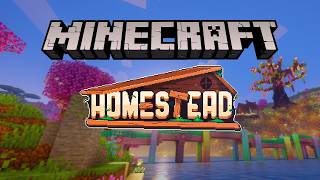 Using a Mechanical crafter! learning the Create Mod, MINECRAFT HOMESTEAD!!! Let's Play!
