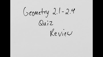 Quiz review 2.1-2.4
