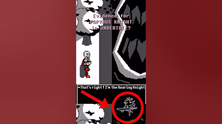 Evidence for PAPYRUS KNIGHT in Undertale Deltarune? #deltarune #undertale #papyrus #knight #sans