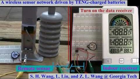 Nanogenerator driving a wireless sensor network by Prof. Zhong Lin (Z.L.) Wang