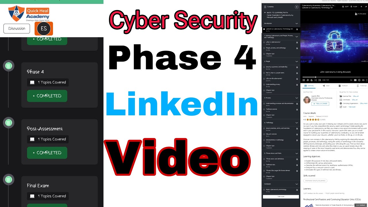 Cyber Security | Phase - 4 | Naan Mudhalavan | LinkedIn| - YouTube