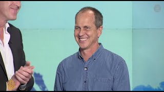 Peter Greste gives speech at Al Jazeera HQ in Doha #FreeAJStaff