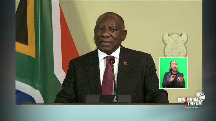 President Cyril Ramaphosa speaks to the nation