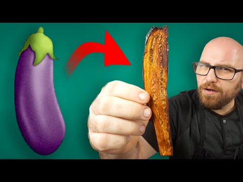 Video: Aubergine Fyldt Med Boghvede, Bacon Og Svampe