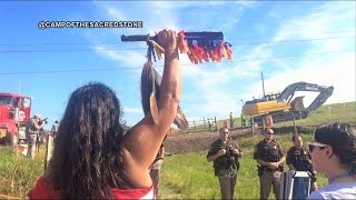From youtube.com/watch?v=ypeV0KWYJzY: Indigenous Protesters Shut Down Construction of Dakota Access Pipeline Indigenous Protesters Shut Down Construction of Dakota Access Pipeline
