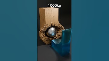 20,000 Cubes vs 1,000kg Ball Physics Simulation