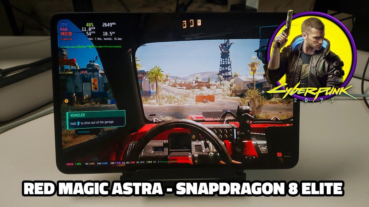Cyberpunk 2077 - 60fps Gameplay on Android - Snapdragon 8 Elite Redmagic Astra