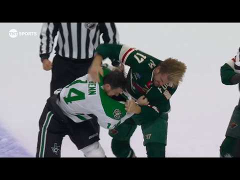 Marcus Foligno Drops The Gloves With Jamie Benn