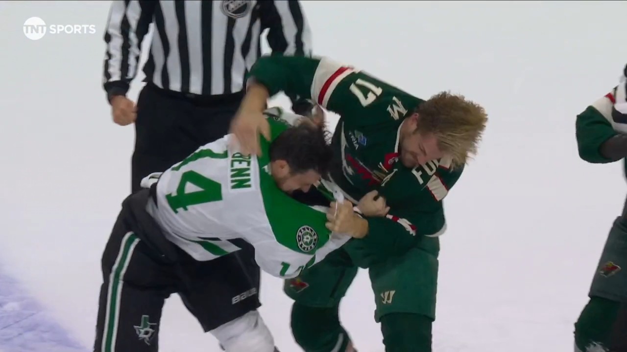 Marcus Foligno Drops The Gloves With Jamie Benn