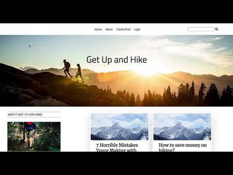 Get Up And Hike, Capstone Demo for Devmountain.