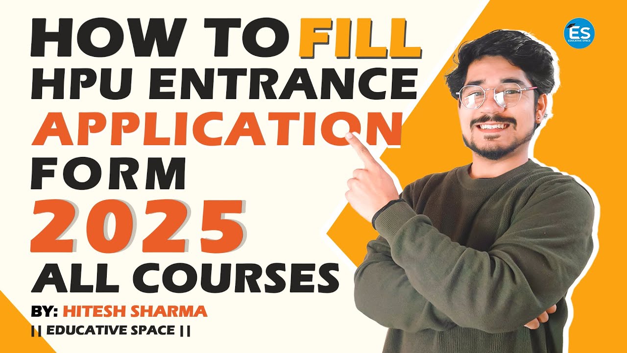 How To Apply & Fill HPU PG & UG Entrance Exam 2025 || How To Fill HPU ...