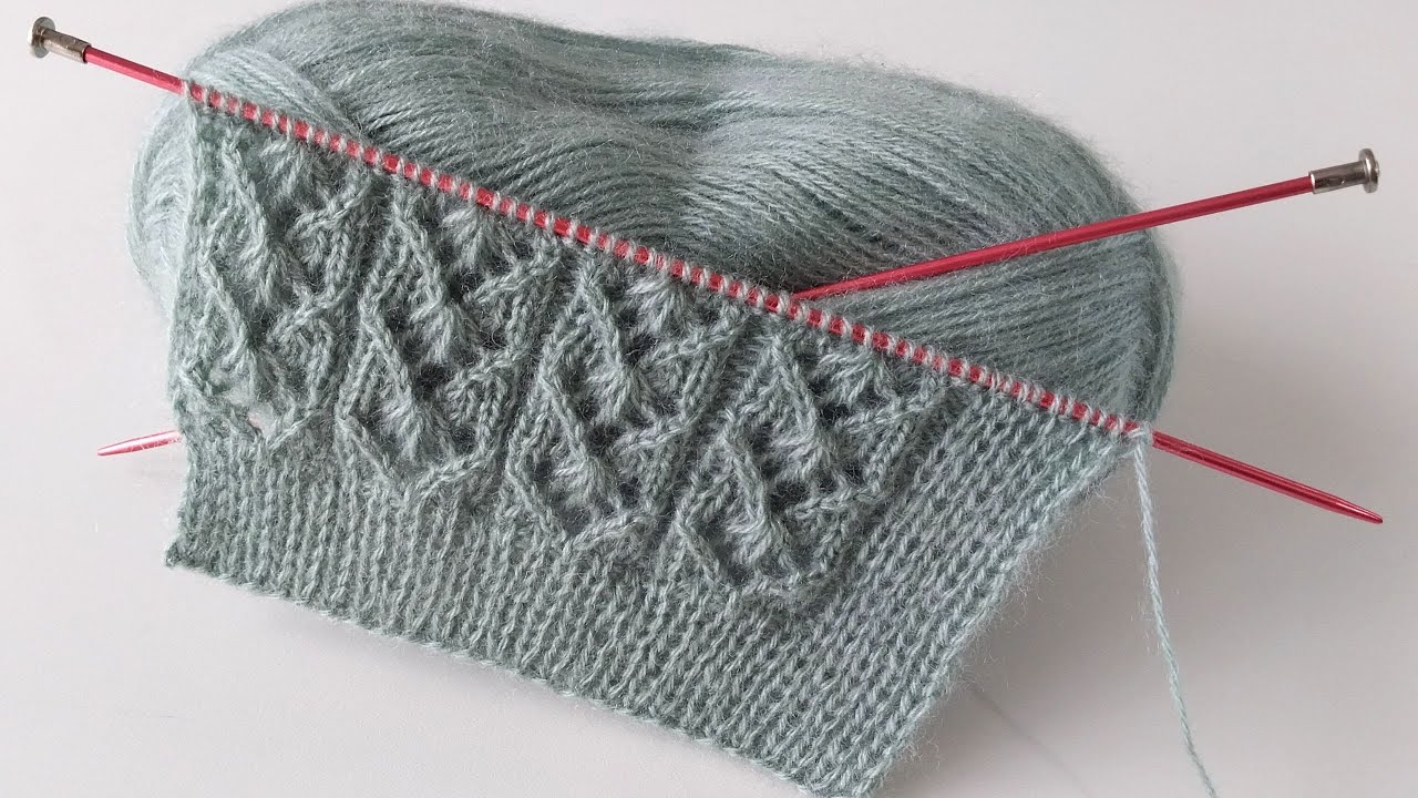 Очень красивая и легкая модель вязания ажура двумя спицами ✅️ модели женских жилетов