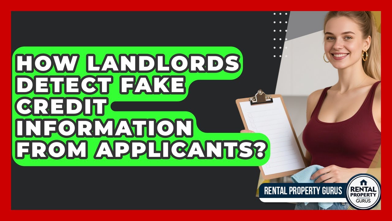 How Landlords Detect Fake Credit Information From Applicants? - Rental Property Gurus