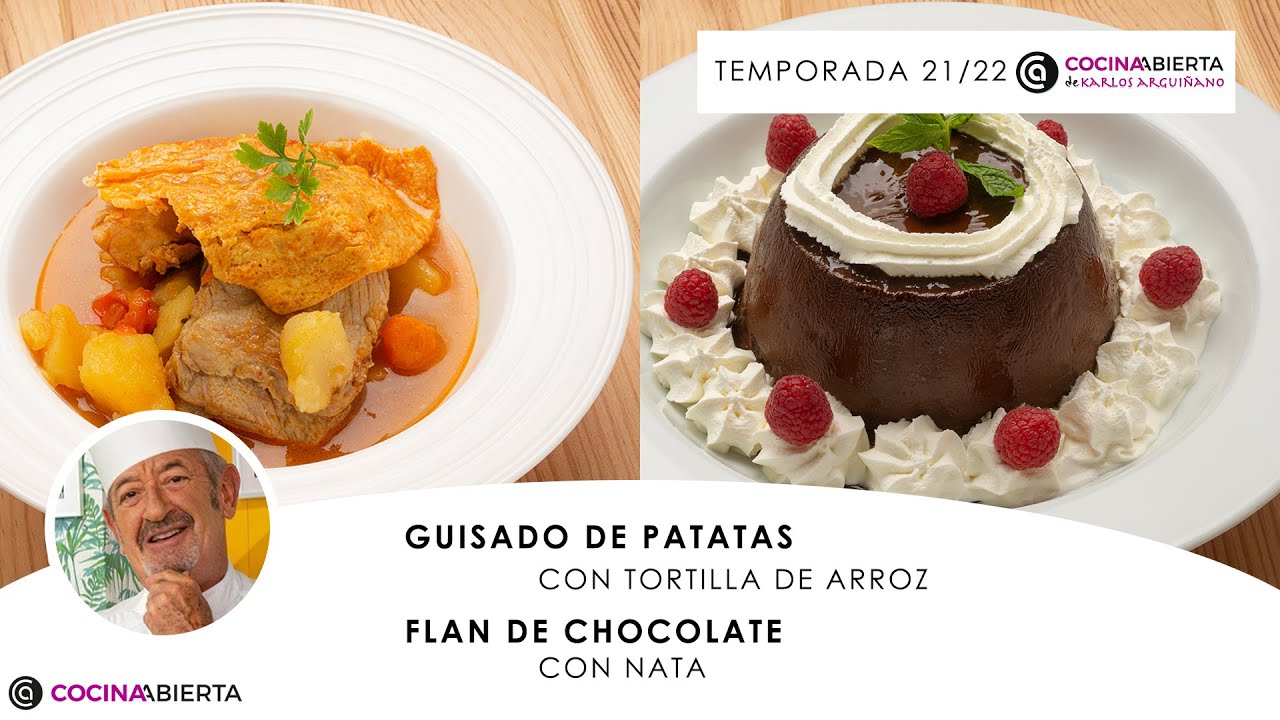 GUISADO de costillas con patata 🍲y FLAN de chocolate 🍮👩🏻‍🍳 Cocina Abierta de Karlos Arguiñano