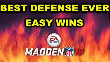 THIS DEFENSE IS AMAZING:: MADDEN 18 BEST OFFENSE AND DEFENSE TIPS EASY WINS