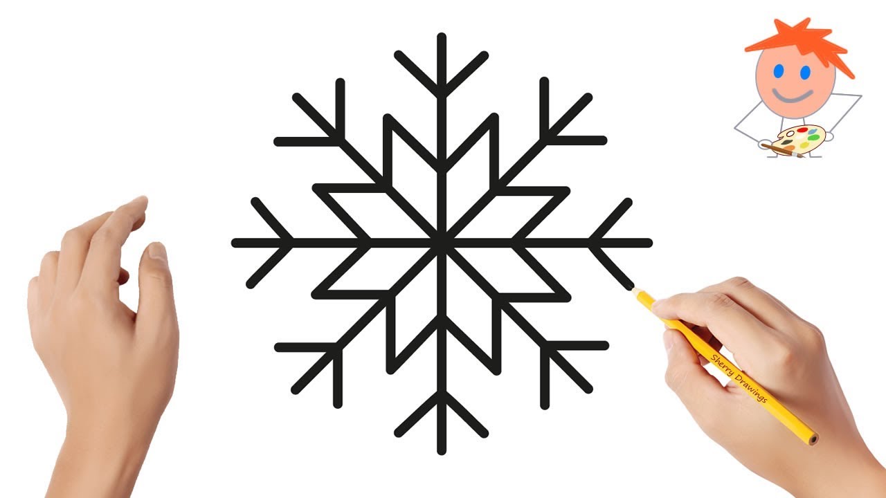 How to Draw Small Snowflakes - HelloArtsy