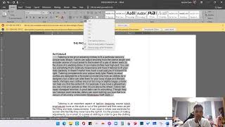 How to format Double Spaces, Three (3) Single Spaces, & Justified Format in MS Word | Research