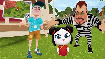 Dark Riddle 4.0.2 vs Talking Tom Guld Run : Lucky Angela vs Prisoner
