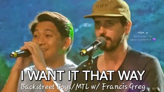 I WANT IT THAT WAY (Backstreet Boys/ Music Travel Love with Francis Greg)