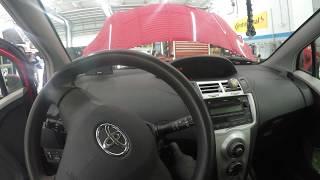 2007 TOYOTA YARIS LOW IDLE DIAG & FIX(battery light on)