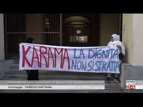08/09/23 - Manifestazione contro l'abbandono e il degrado delle case popolari di Tortona