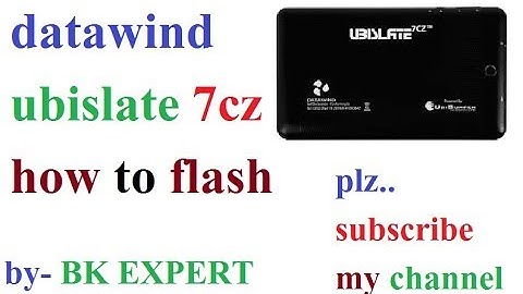 how to flash datawind ubislate 7cz