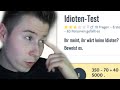 IDIOTENTEST - ich teste mich selbst!😂