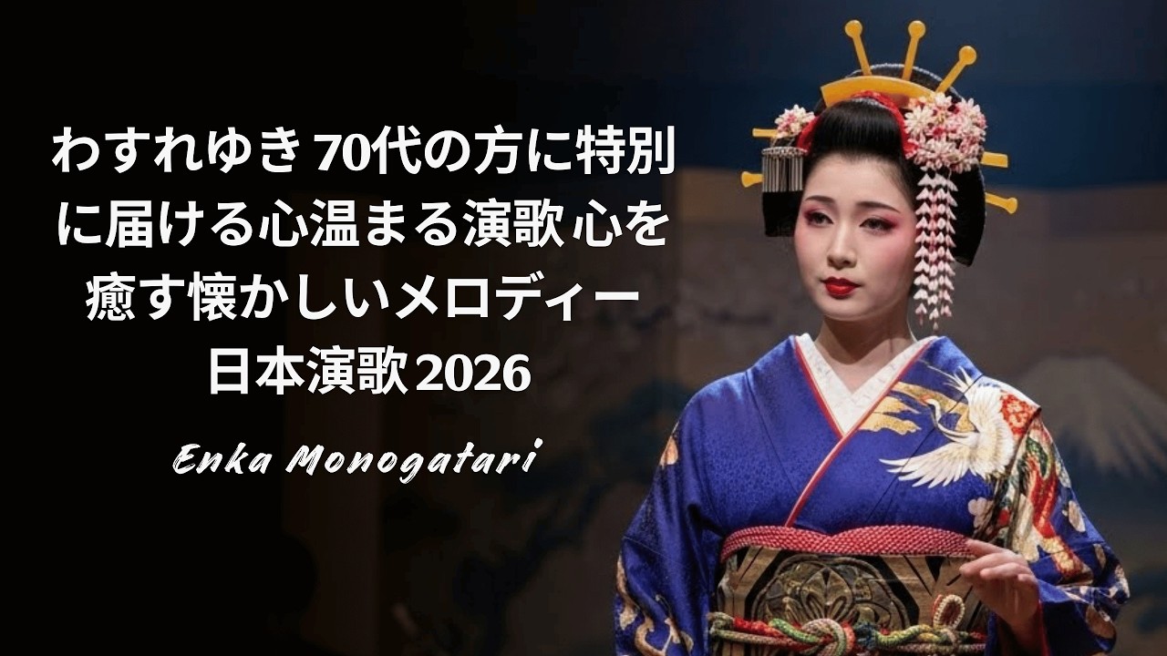 わすれゆき 70代の方に特別に届ける心温まる演歌 心を癒す懐かしいメロディー  日本演歌 2026 |  Enka Monogatari