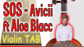 SOS - Avicii ft Aloe Blacc - Violin - Play Along Tab Tutorial