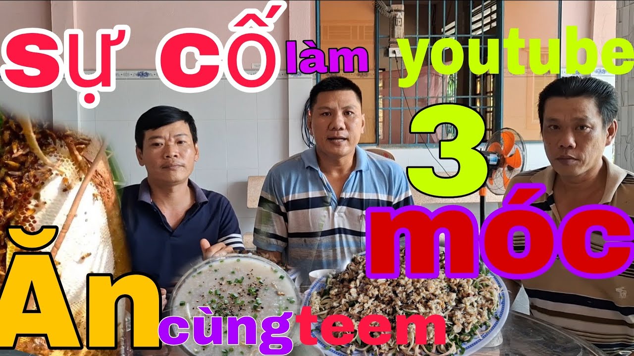 BẮT ONG RỪNG .TRÚNG MÁNH MẬT ONG .ăn cháo cùng teem 3 móc 