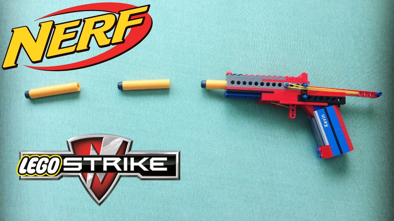 delikatesse faktum bånd Working LEGO Nerf Gun - TUTORIAL - YouTube