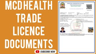 MCD Health Trade Licence Documents | MCD Health Trade License Document Kya Kya Lagega |