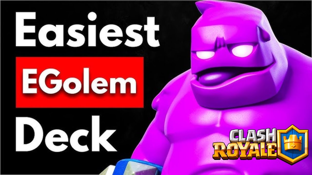 NUOVO MAZZO E-GOLEM POTENTISSIMO - CLASH ROYALE