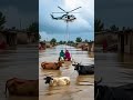 Indian village women rescuing by helicopters #flood #shorts #shortsfeed #rescue #india #mumbai #reel