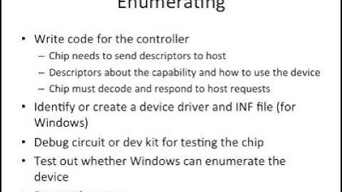 USB and Development of USB Devices