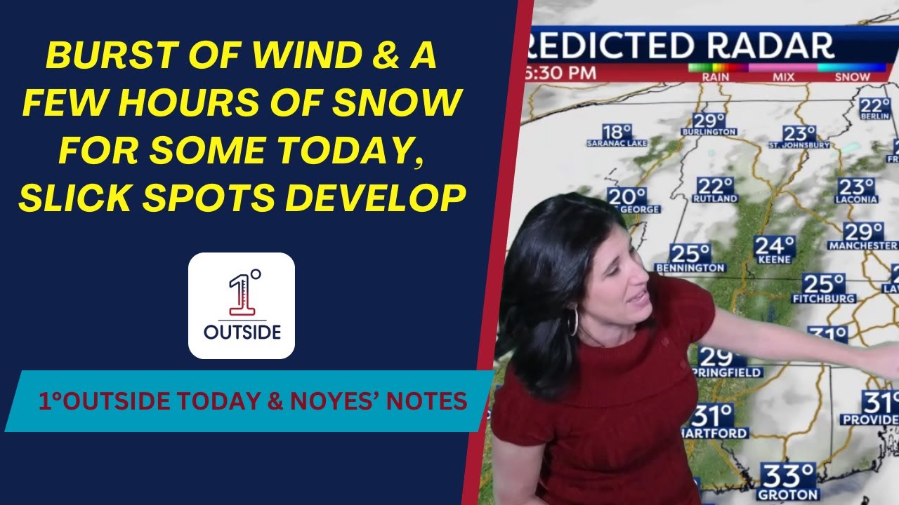 Christmas Eve Day: Windy Bursts, A Few Hours of Snow East, Slick Spots ...